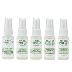 Lot of 5 MARIO BADESCU Facial Spray With Aloe, Adaptogens & Coconut Water